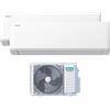 Hisense HISKITDUAL42UNI9+12 condizionatore fisso Dual split Climatizzatore split system Bianco 9000 + 12000 BTu