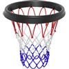 Generic Canestro da basket portatile per esterni, bordo in poliuretano resistente alle intemperie, facile da installare, rete di ricambio per sport in giardino e attività ricreative