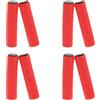 NUOBESTY 4 Paia Manopole Bici in Silicone Antiscivolo Rosse | Comfortevoli, Assorbimento Sudore e Urti, Ricambio per Mountain Bike, Presa Stabile, Accessorio Ciclismo