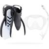 CRESSI Voyager Set - Set Maschera+Snokel+Pinne Unisex Adulto
