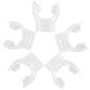 Amosfun 5 Pezzi Boccaglio per Snorkeling, Boccaglio Subacqueo in PVC Trasparente, Flusso D'Aria, Ricambio Compatibile Tubo Snorkeling, per Immersioni e Nuoto Adulti
