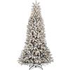FLORA SRL Albero di Natale floccato con LED "Montecarlo" altezza 210 cm e un diametro di 104cm con 1.140 rami