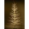 VACCHETTI S.R.L. Albero di Natale 180 cm, 1940 LED Bianco Caldo, Struttura Bianca, Albero Natalizio Luminoso, Allestimento Natalizio
