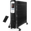 AIGOSTAR STUFA RADIATORE A OLIO 13 ELEMENTI 3LIVELLI TELECOMANDO DISPLAY 2500W AIGOSTAR