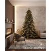 Fiori di Lena Natale Fiori di Lena Albero di Natale St Moritz cm 3000 Mini Led H180 D125 cm