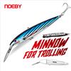 NOEBY Traina Minnow Richiamo di Pesca 130mm 33g 185mm 60g 225mm 76g Wobblers Esca Dura Artificiale Esche Da Pesca in Barca di Acqua Salata