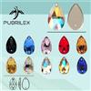 Pubrilex 3230 Goccia Cucire su strass Colori diversi Strass cuciti Strass in vetro con retro piatto per l'artigianato Design di abiti da ballo