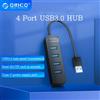 Orico Hub USB ORICO, Hub USB 3.0 Mini, Hub USB C 3.0 con Porta di Alimentazione, Splitter USB 3.0 ad Alta Velocità a 4 Porte, Adattatore per Accessori Laptop