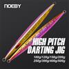 NOEBY-Fast Fall Metal Jigs Lure, Jigging a tono alto, Jig verticale, Esca artificiale affondante, Esche per la pesca in mare con jig scuro, 100-500 g