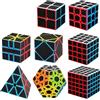 NONE Meilong Cubo in fibra di carbonio 2x2x2 3x3x3 4x4x4 Piramide Skew SQ1 Megaminx Puzzle per principianti e professionisti