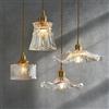 Ramalho Lampada a sospensione moderna in vetro per camera da letto, cucina, sala da pranzo, lampada a sospensione, apparecchio a fiore a LED, lampadario, illuminazione nordica, bar caffetteria