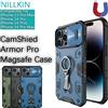 Nillkin Per iPhone 14 13 Pro Max/14 Plus CamShield Armor Pro Lente magnetica copertura scorrevole anello rotante supporto custodia per telefono Magsafe