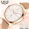 LIGE Luxury 1.27 "Schermo HD Astuto Della Vigilanza Delle Donne Impermeabile Chiamata Bluetooth Braccialetto da Donna Sport Monitor di Salute Delle Signore Smartwatch
