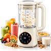 Don Feliz 8 in 1 Frullatore Multifunzione da 1,4L, Robot da Cucina con 12 Lame in Acciaio Inox, Display LED e Timer per Smoothie, Frullati, Succhi, Zuppe e Latte Vegetale