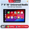 Junsun Autoradio universale Junsun da 7, 9, 10 pollici per VW, Fiat, Renault, Nissan, Hyundai, Peugeot con CarPlay, Android Auto, FM, RDS, DSP, BT, GPS, Navi, SWC, schermo touch HD IPS, lettore multimediale,