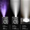 TrustFire Torcia EDC Ricaricabile TrustFire MINIX3-SC con Luce UV, 1100LM, 1500mAh, Lanterna Tascabile IPX6 Impermeabile per Campeggio