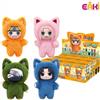 Bandai Nuova Serie Originale Eaki Naruto V3 Kitten Land Blind Box Pajamars, Bambole in Vinile, Action Figure, Giocattoli Sorpresa Neji Hyuga Gaara