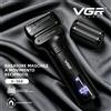 VGR Rasoio Professionale Regolabarba Elettrico 9000 giri/min Barbiere Portatile Macchina per rasatura A testina oscillante LED Rasoio da uomo V-368