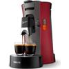 PHILIPS Cafetière à dosette Philips Senseo® Select CSA240/91 1450 W Rouge intense et gris cachemire
