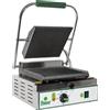 Fimar Piastra tostiera in ghisa cm 24x23 cm - base rigato e coperchio rigato