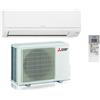 Mitsubishi Electric MSZ-HR35VF + MUZ-HR35VF Condizionatore Fisso, Dc Inverter, Split System, Unità Interna E Esterna, Bianco