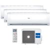 Haier Trendy Condizionatore Fisso, Unità Esterna e 3 Unità Interne, Trial Split, Inverter, 9000 + 9000 + 12000 Btu /h, con Pompa di Calore Classe A++/A+