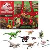 Mattel Calendario dell'Avvento "Jurassic World: Teoria del caos" con 12 sorprese a tema dinosauri per bambini