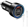 Dripio Caricabatterie da 100W con cavo da 2 metri, dotato di porte USB-A e USB-C, compatibile con dispositivi OnePlus, OPPO e Realme