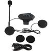 Dripio Auricolare Bluetooth per casco da moto, con funzione vivavoce, colore nero