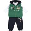 Chicco Bimbo 0-24 Completo con T-shirt e Pantaloni in morbido tessuto e impreziosito da colorate grafiche 261