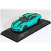 Minichamps 1/43 Porsche 911R 991 2016 come nuovo verde striscia nera Limited 504