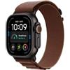Apple Watch Ultra 4 GPS+Cellular 49mm Black Titanium con Cinturino Alpine Loop Burgundy Medium Europa