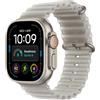 Apple Watch Ultra 4 GPS+Cellular 49mm Natural Titanium con Cinturino Ocean Band Translucent Grey Europa