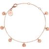 Purelei Bracciale Malihini Coin (oro e oro rosa), Bracciale donna con ciondoli, Gioielli in acciaio inossidabile, lunghezza 16/17,5/19 cm