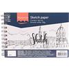 Vaessen Creative Florence 200307-03 - Carta da disegno, formato A5, 60 pezzi, 130 g/m², per matita, grafite e inchiostro, carta creativa di alta qualità, per schizzi, colore bianco, formato A5