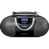Lenco SCD 6900 - Radio portatile DAB+ DAB+ - Bluetooth - Radio FM - Boombox con lettore CD/MP3 - lettore cassette - Ingresso USB - AUX-In - Jack per cuffie da 3,5 mm - Nero