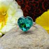 Handmade Meravigliosi Verde Tormalina Gemma 925 Argento Sterling Handmade Anello All Size