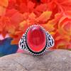 Adorabile Rosso Corniola Gemma 925 Argento Sterling Artigianale Anello All Size