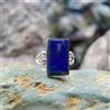 Buona Look Lapislazzuli Gemma 925 Argento Sterling Artigianale Anello All Misura