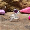 Grazioso Africano Ametista Gemma 925 Argento Sterling Handmade Anello All Misura