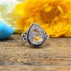 Fantastici Topazio Bianco Gemma 925 Argento Handmade Anello Tutte le Misure