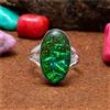 Incredibile Tripletta Opale Gemma 925 Argento Sterling Handmade Anello Tutti