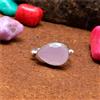 Ravishing Quarzo Rosa Gemma 925 Argento Sterling Handmade Anello Tutte le Misure