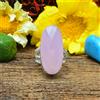 Startling Quarzo Rosa Gemma 925 Argento Sterling Artigianale Anello Tutte le
