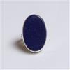 Brillante Lapislazzuli Gemma 925 Argento Sterling Artigianale Anello All Misura