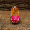 Beauty Bi-Colore Tormalina Gemma 925 Argento Sterling Handmade Anello All Misura