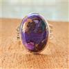 Fantastici Viola Rame Gemma 925 Argento Sterling Mano Anello Tutti Misura AC-32