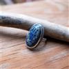Belli Blu Lapislazzuli Gemma 925 Argento Sterling Artigianale Anello All Misura