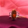 Arancione Rame Gemma Pietra Turchese 925 Argento Sterling Fatto a Mano Anello