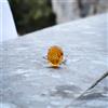 Anello In Argento Sterling 925 Ambra Naturale Gema Fatto A Mano Misure 3-14